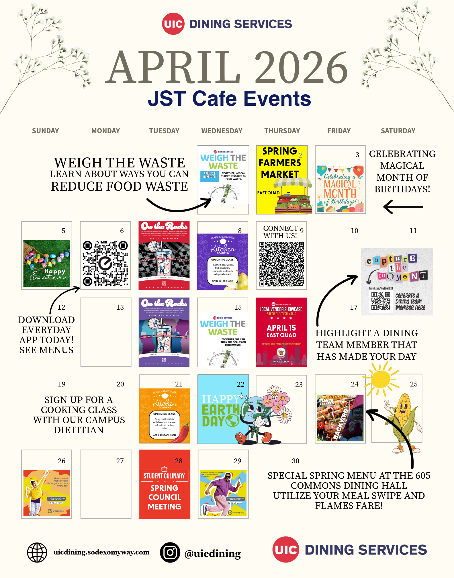 April - JST Commons Dining Hall