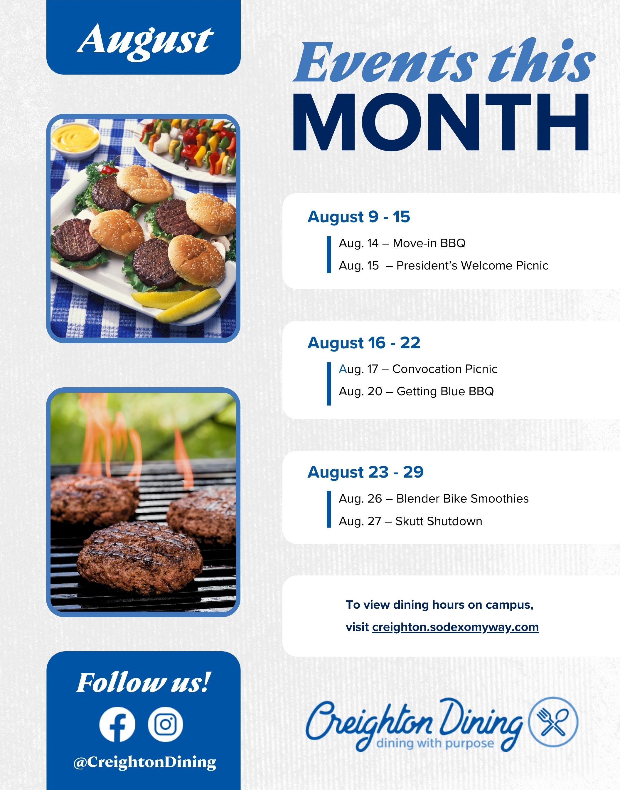 August Event Calendar