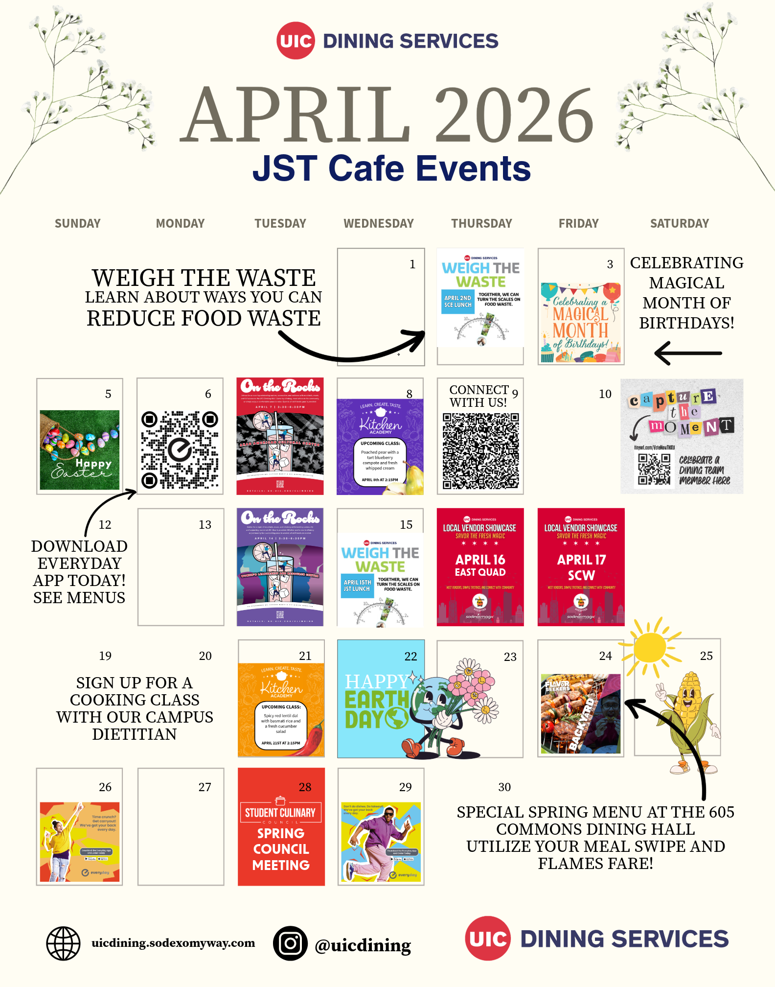 April - JST Commons Dining Hall