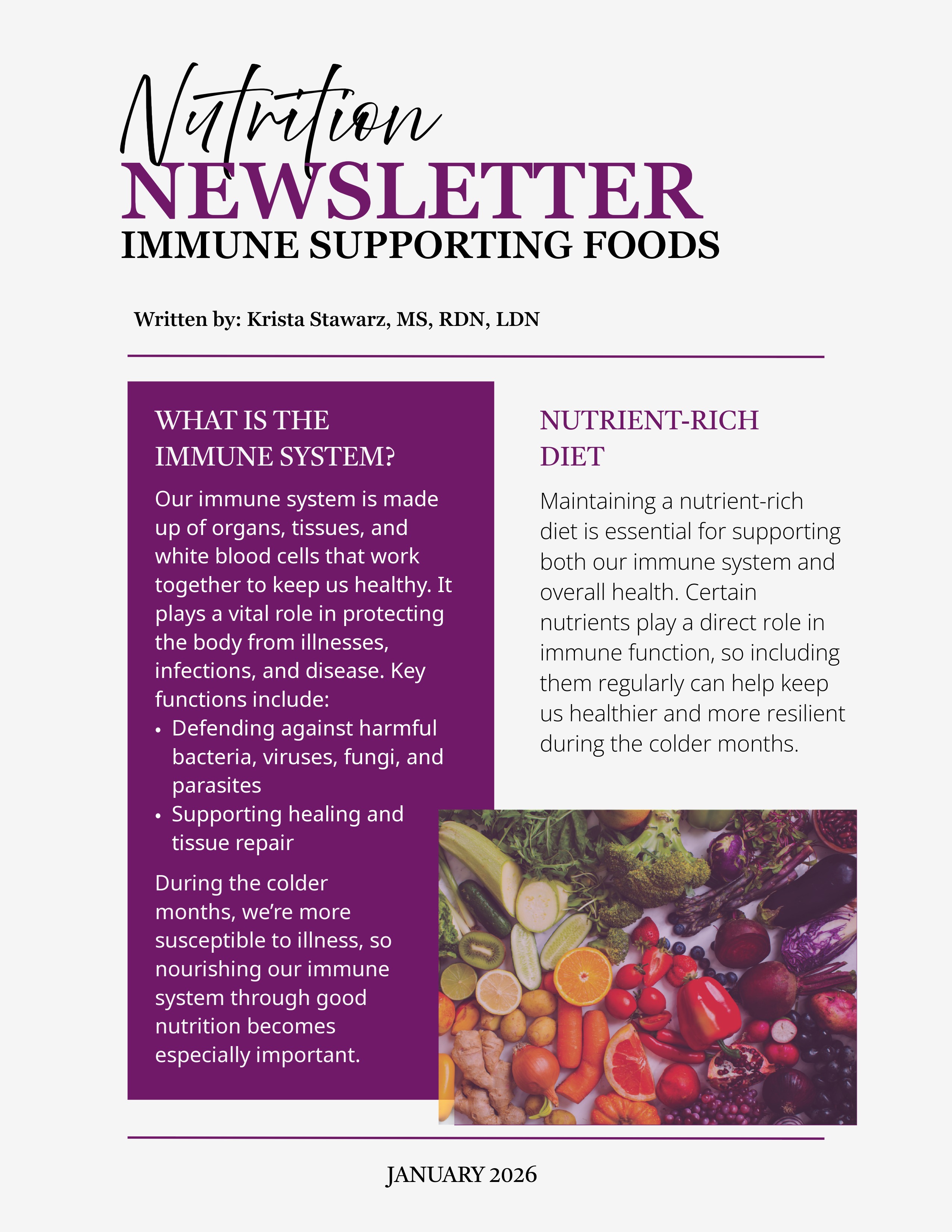 January Newsletter