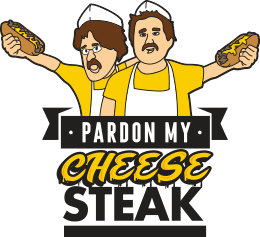 Pardon My Cheese Steak Logo