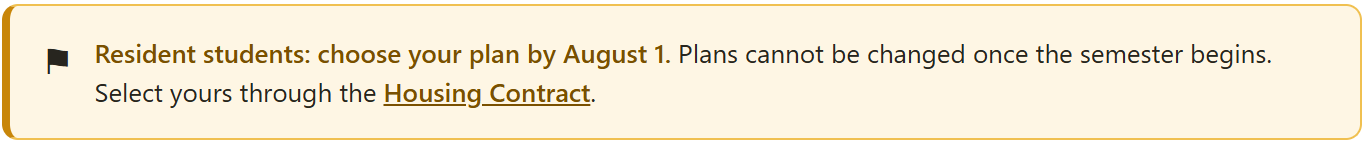 Resident Plan Deadline